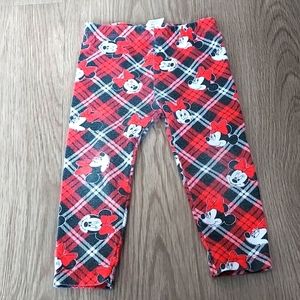 Disney baby Minnie pants 18m red black